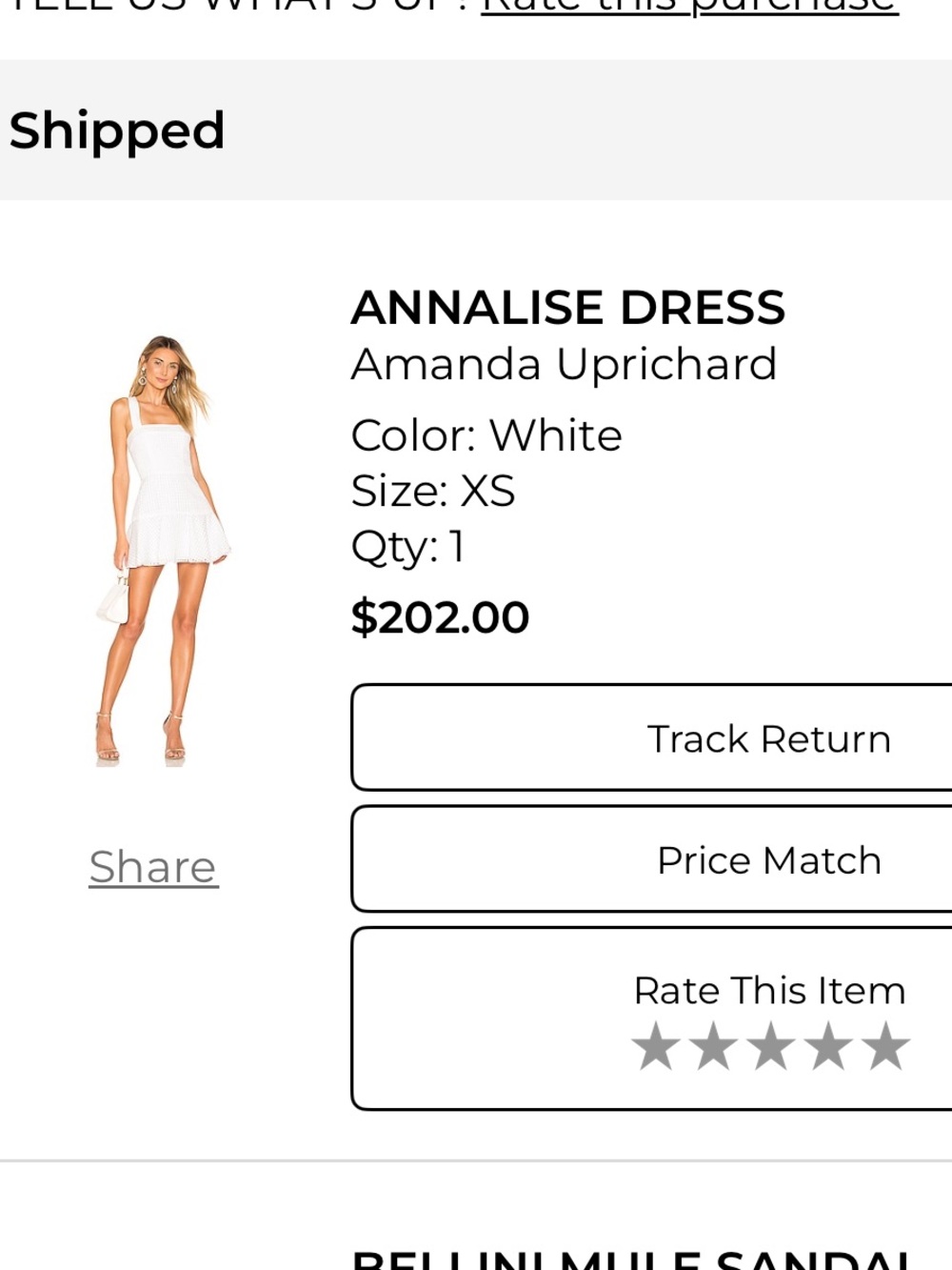 Amanda Uprichard Mini Dress in White — Annalise